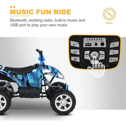 2026 Quad Électrique 24V Tout-Terrain 4X4 pour Enfants de 3 à 8 Ans