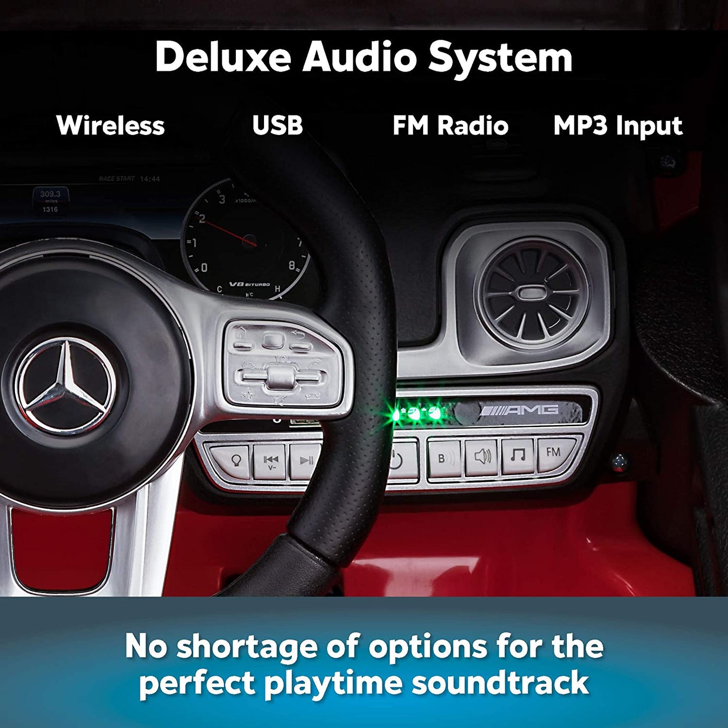 Mercedes Benz G63 AMG 12V G Wagon Voiture Électrique pour Enfants avec Télécommande (Modèle 2026)
