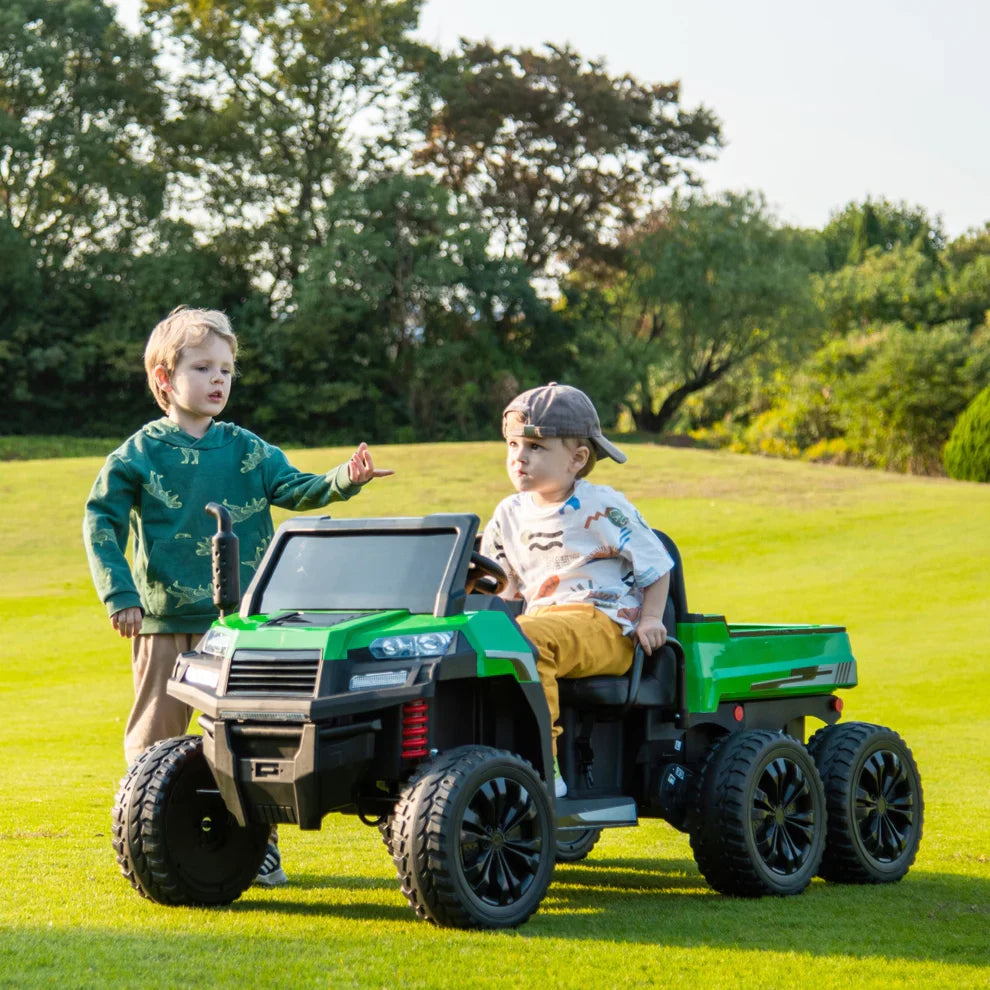 TRACTEUR 6 ROUES 2026 24V 2 PLACES POUR ENFANTS AVEC TÉLÉCOMMANDE