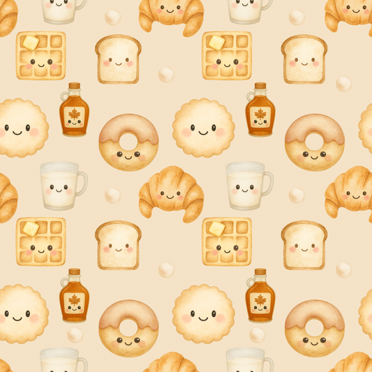 Canadian Breakfast Minky Blanket 🧇 Medium