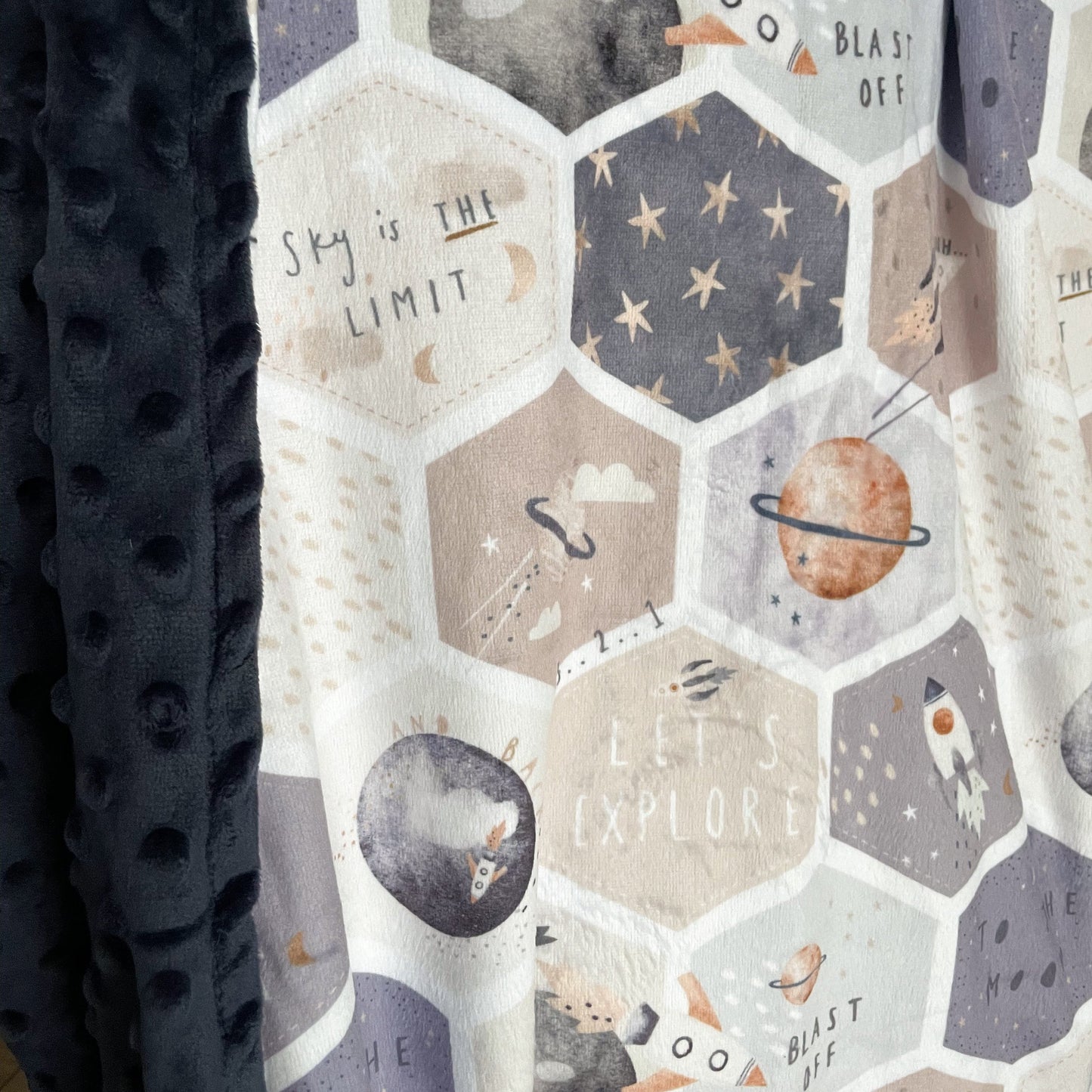 Doudou Minky et Minky à pois - Espace