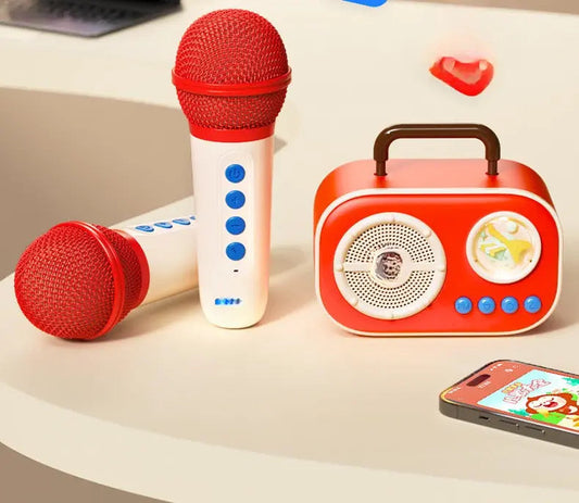 Family Duet Karaoke Set - 2 microphones & 1 speaker
