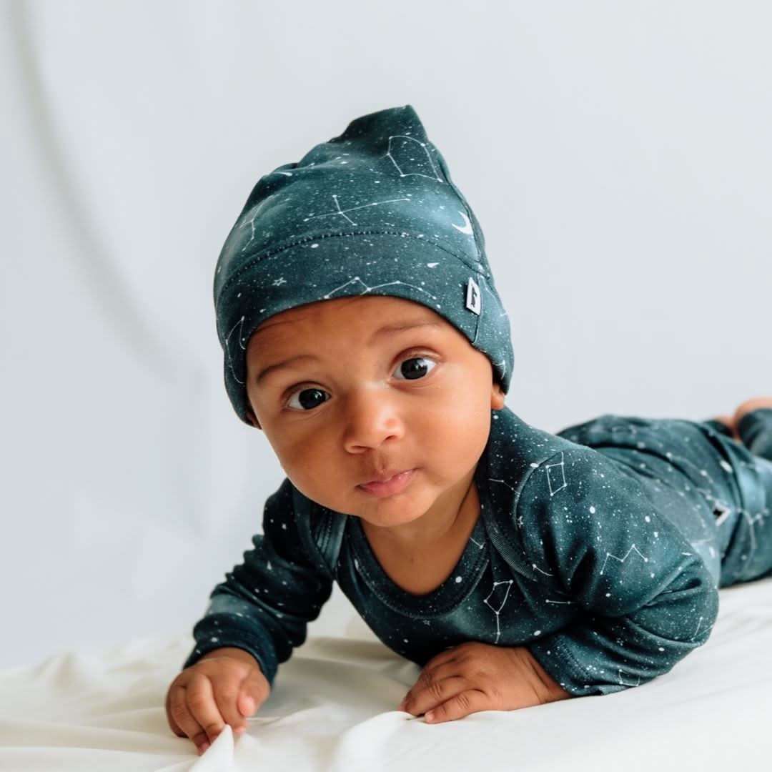 Bonnet bébé/enfant en bambou | Ciel étoilé