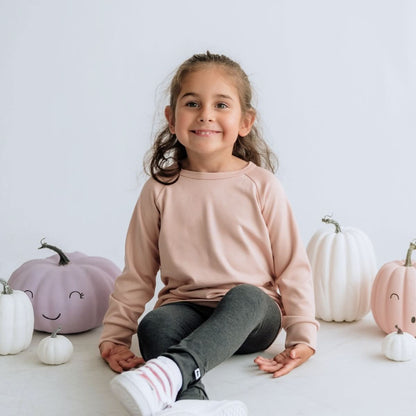 Pull raglan en bambou pour bébé/enfant | Peau de daim