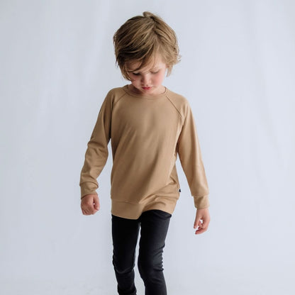 Pull raglan en bambou pour bébé/enfant | Peau de daim