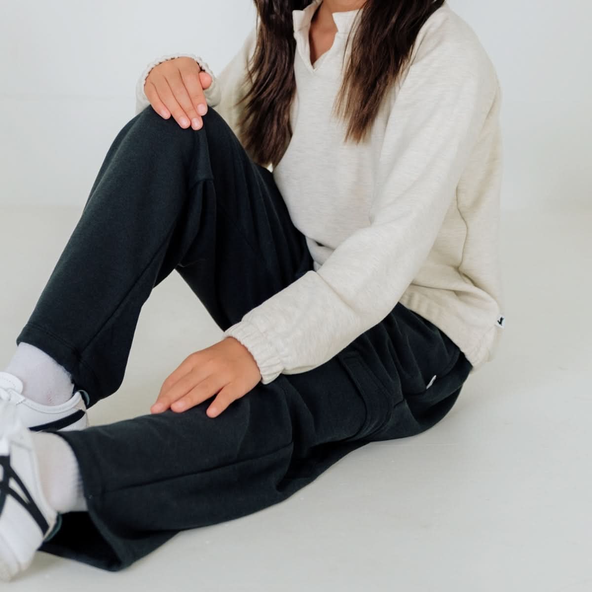 Youth Bamboo Fleece Cargo Pants | Terracotta
