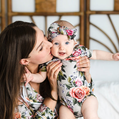 Bandeau Bébé en Bambou | Fleurs Vintage
