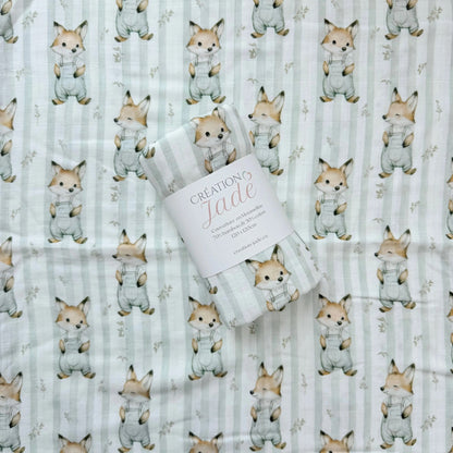 Création Jade Muslin - Bamboo & Cotton - Renaldo the Fox