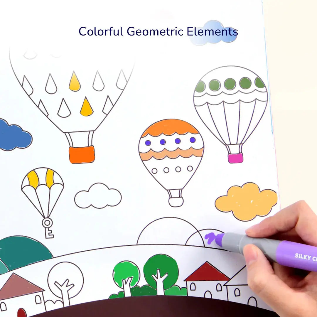 Drawing Coloring Book Blue