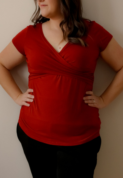 Crossover Maternity and Nursing T-Shirt