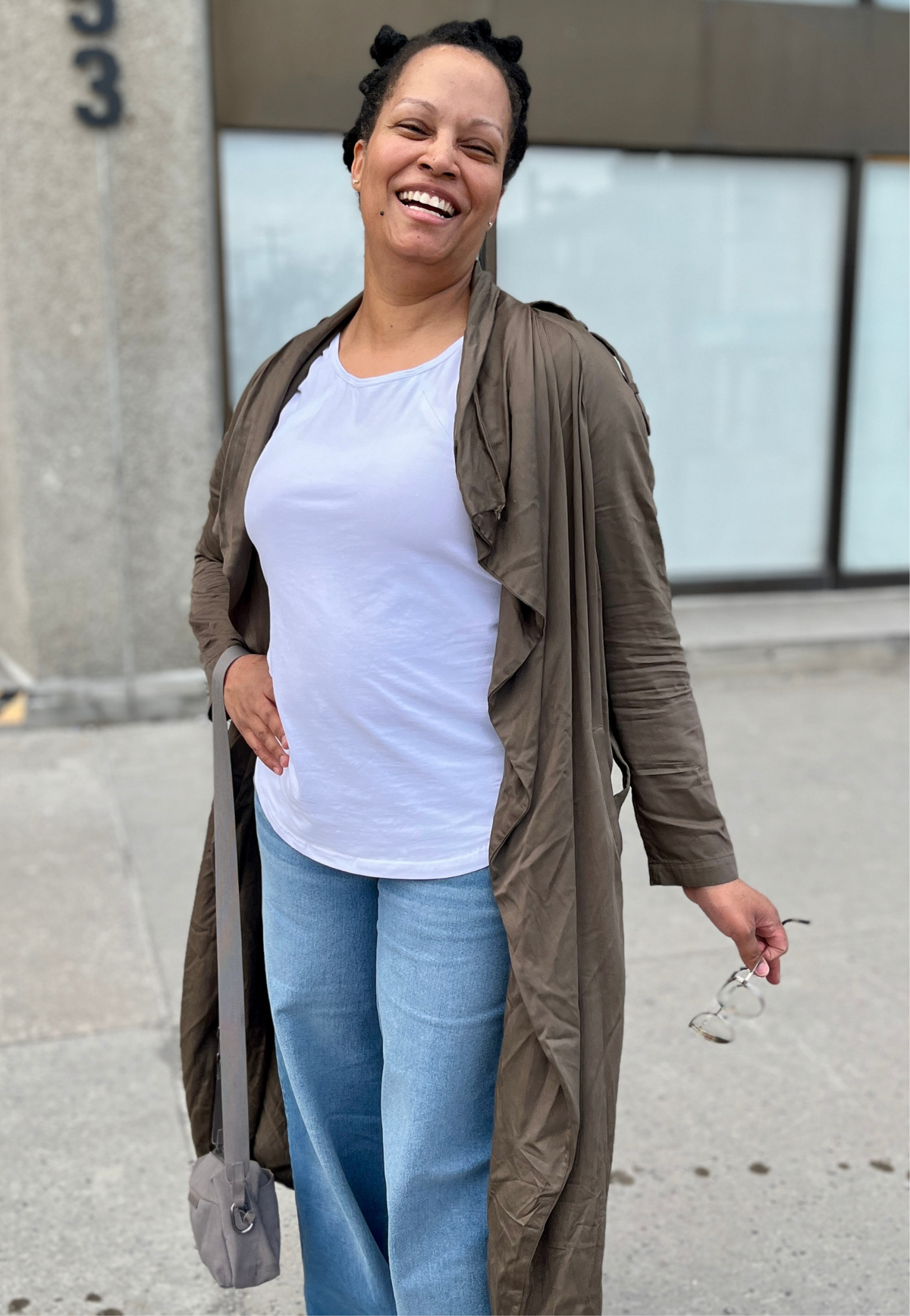 Willa Roll-Cuff Wide-Leg Maternity Jeans