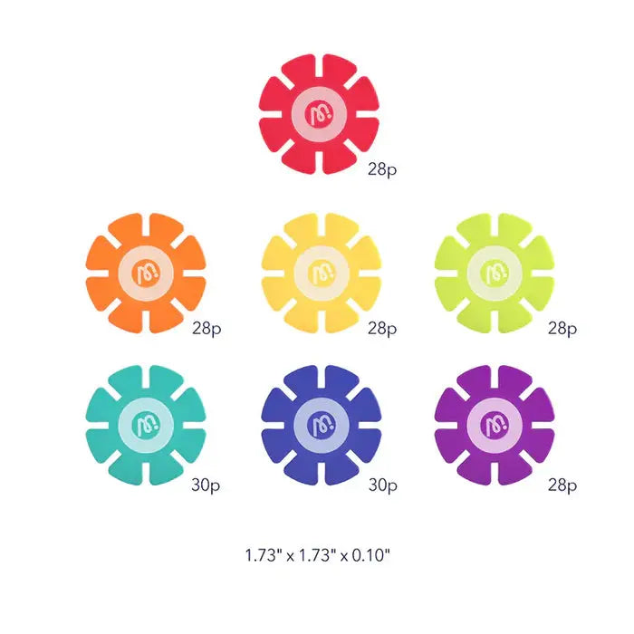 Translucent Color Snowflake Blocks 200pcs