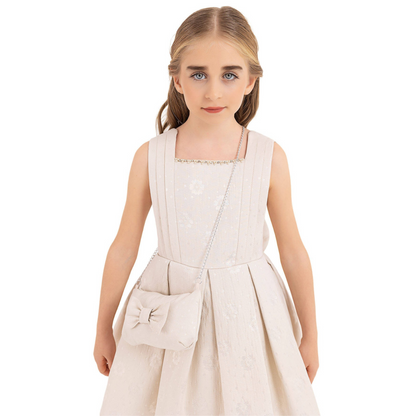 Robe de cérémonie rose Stardust pour fille