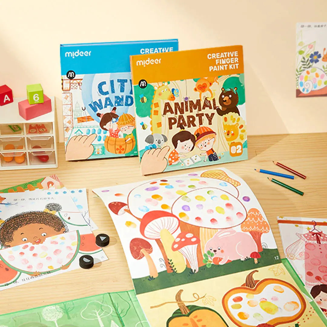 Creative Finger Paint Kit: Animal Party