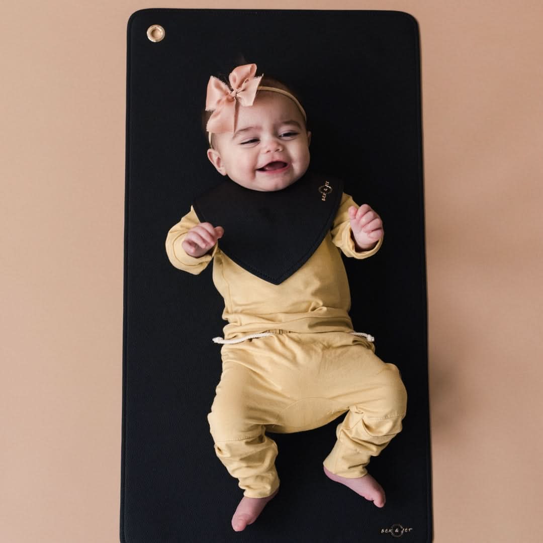Vegan Leather Changing Mat | Blue