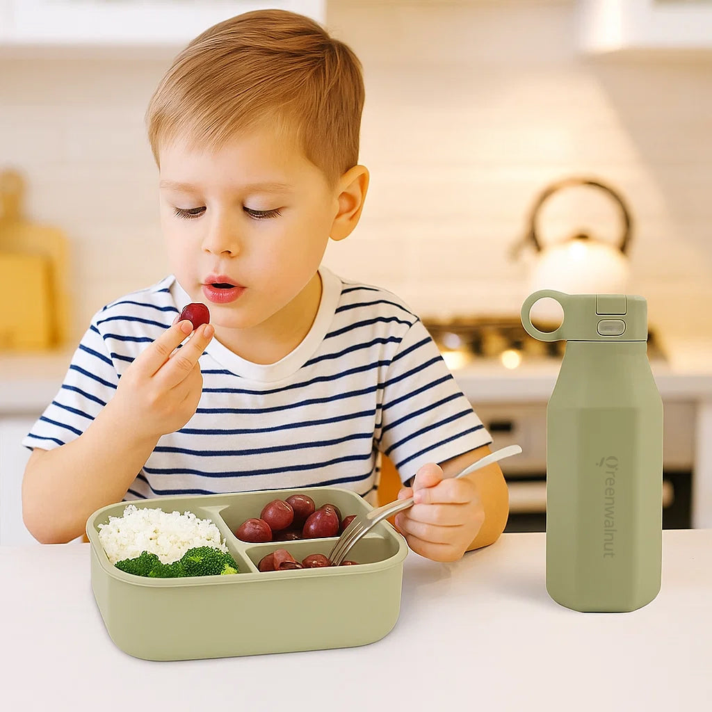 Boîte bento en silicone et gourde en silicone