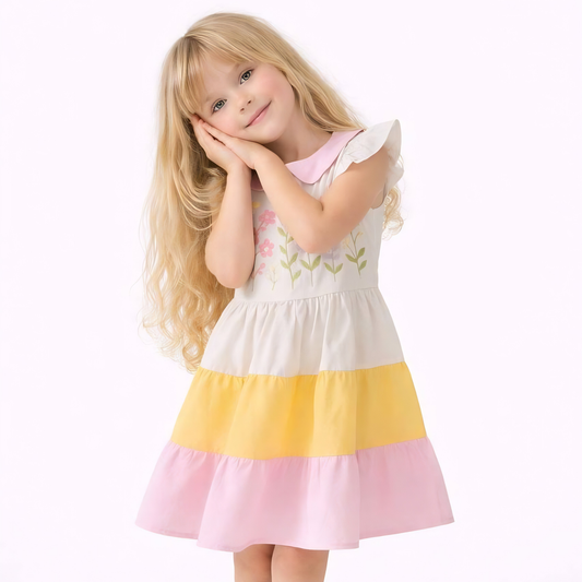 Robe décontractée jardin pastel