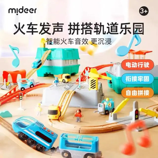Train track building blocks