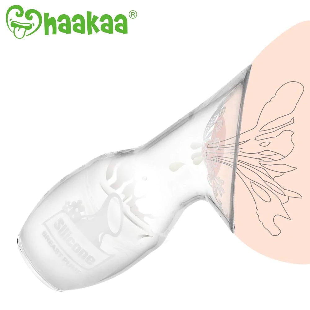 Haakaa Milk Collector Pack | 150ml avec bouchon gris