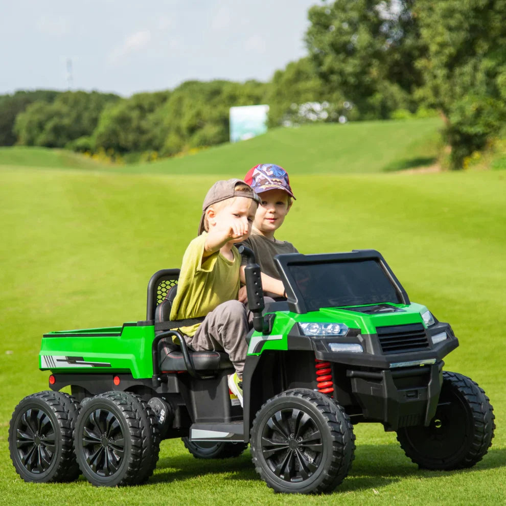 TRACTEUR 6 ROUES 2026 24V 2 PLACES POUR ENFANTS AVEC TÉLÉCOMMANDE