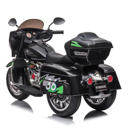 Moto électrique 12 V à trois roues pour enfants de 3 à 8 ans