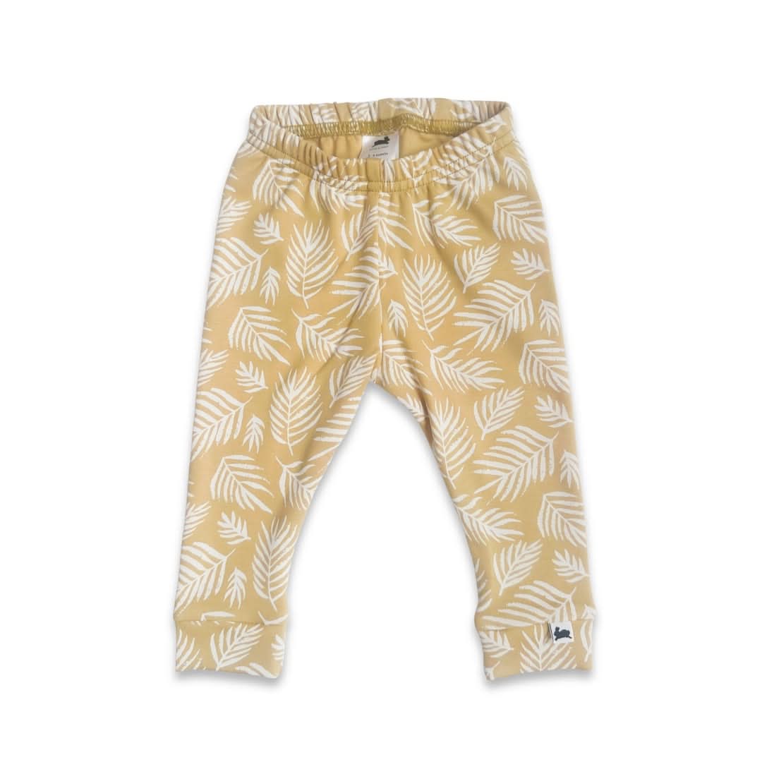 Legging en bambou pour bébé | Côtelé olive