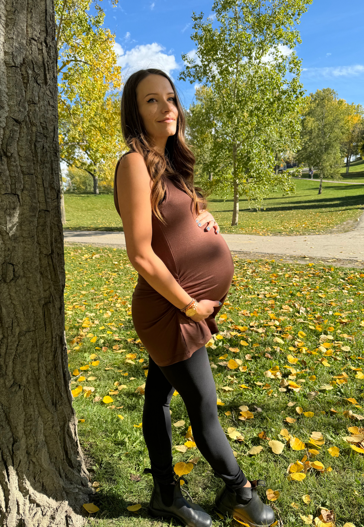 Indiana Bamboo-Blend Maternity Tank Top
