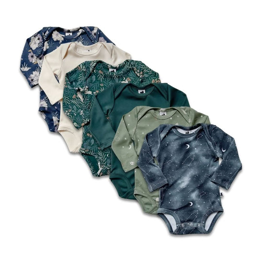Bamboo Baby Long-Sleeved Onesie | Outer Space