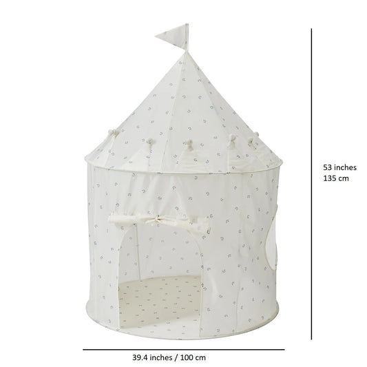 Recycled Fabric Play Tent Castle | Misty Pink | 3 Sprouts