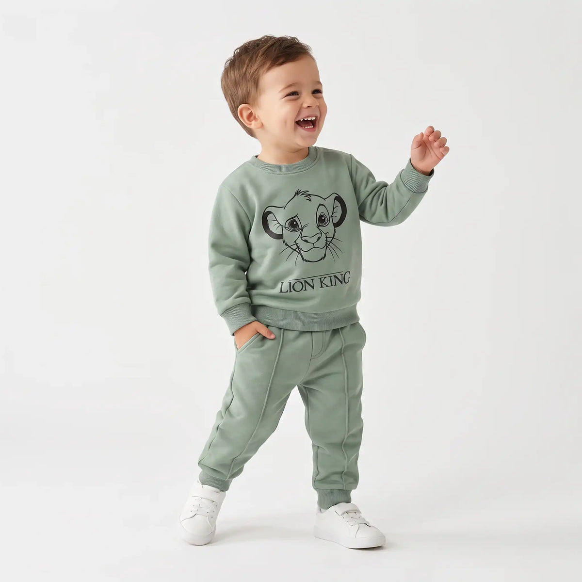 Baby Lion Cotton Joggers Set