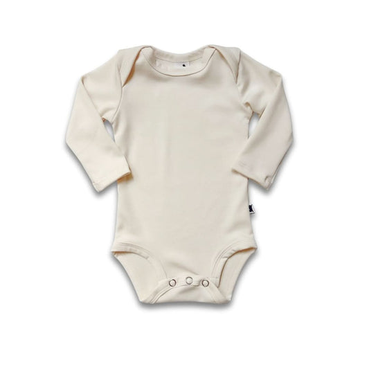 Bamboo Baby Long-Sleeved Onesie | Cream