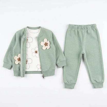Floral Charm 3PC Jogger Set