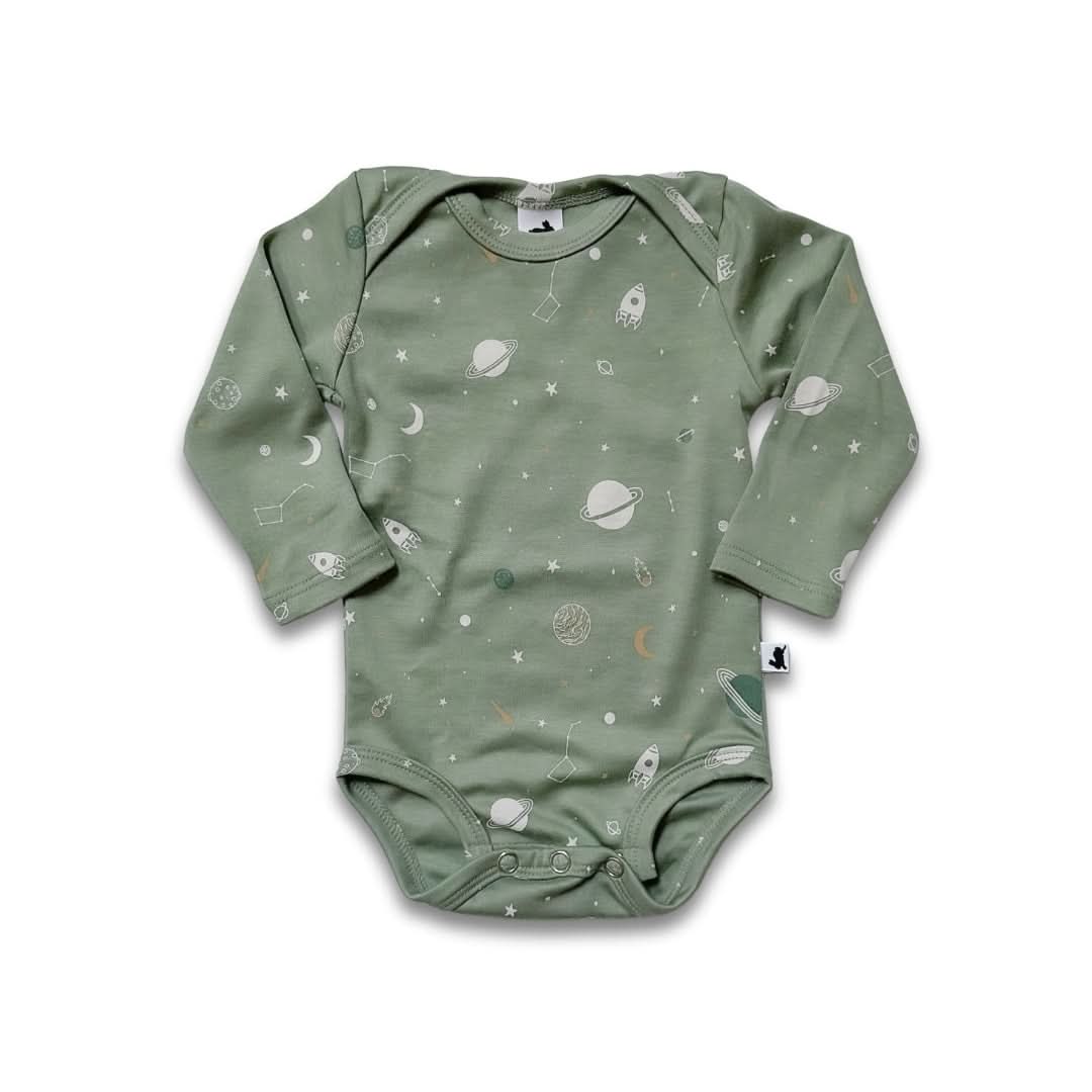 Bamboo Baby Long-Sleeved Onesie | Outer Space