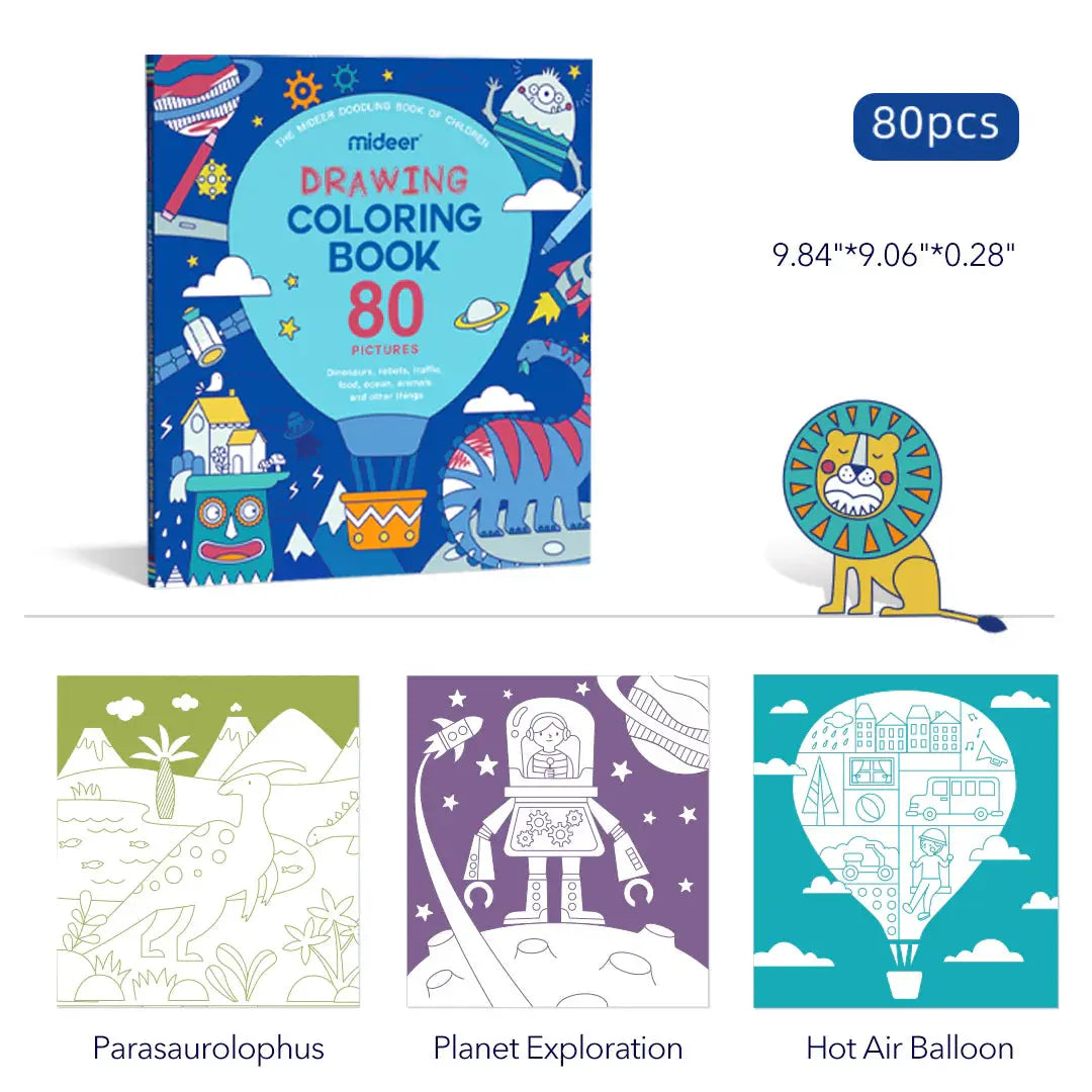Drawing Coloring Book Blue