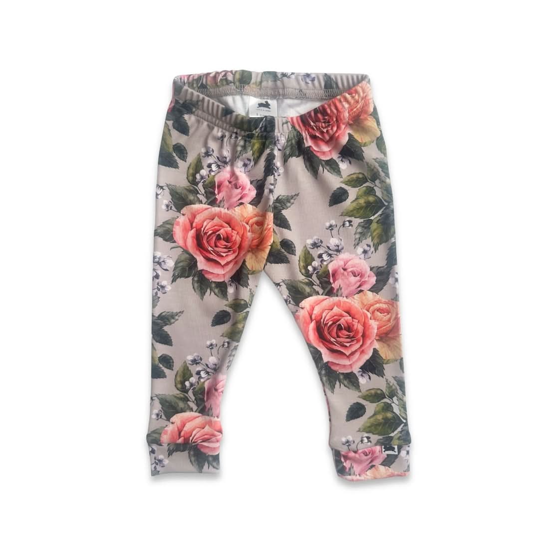 Baby Bamboo Leggings | Antique Floral