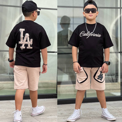 Ensemble short et chapeau California Boy