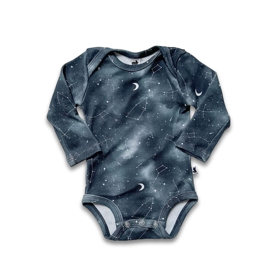 Bamboo Baby Long-Sleeved Onesie | Night Sky