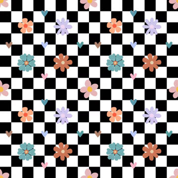 💕Large Bamboo Muslin - Punky Bloom