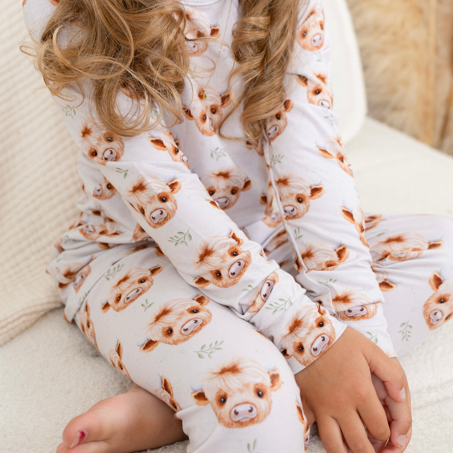 Pyjama en bambou - Enfant - Vache Highland