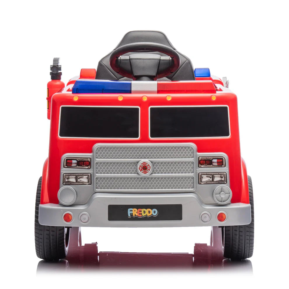 Camion de pompier 2026 12V DELUXE pour enfant, avec télécommande