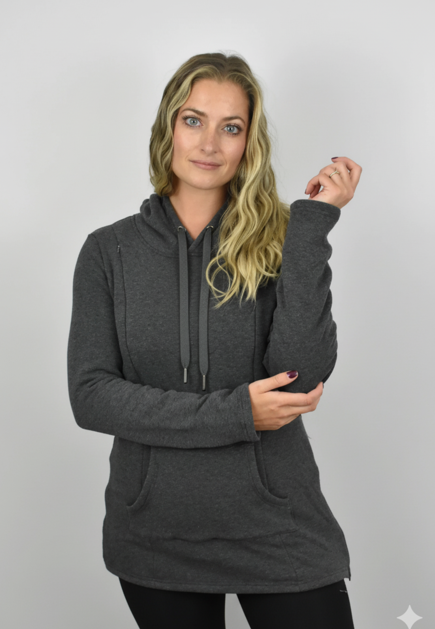 Frankie Fleece-Lined Maternity Nursing Hoodie