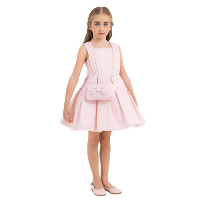 Robe de cérémonie rose Stardust pour fille