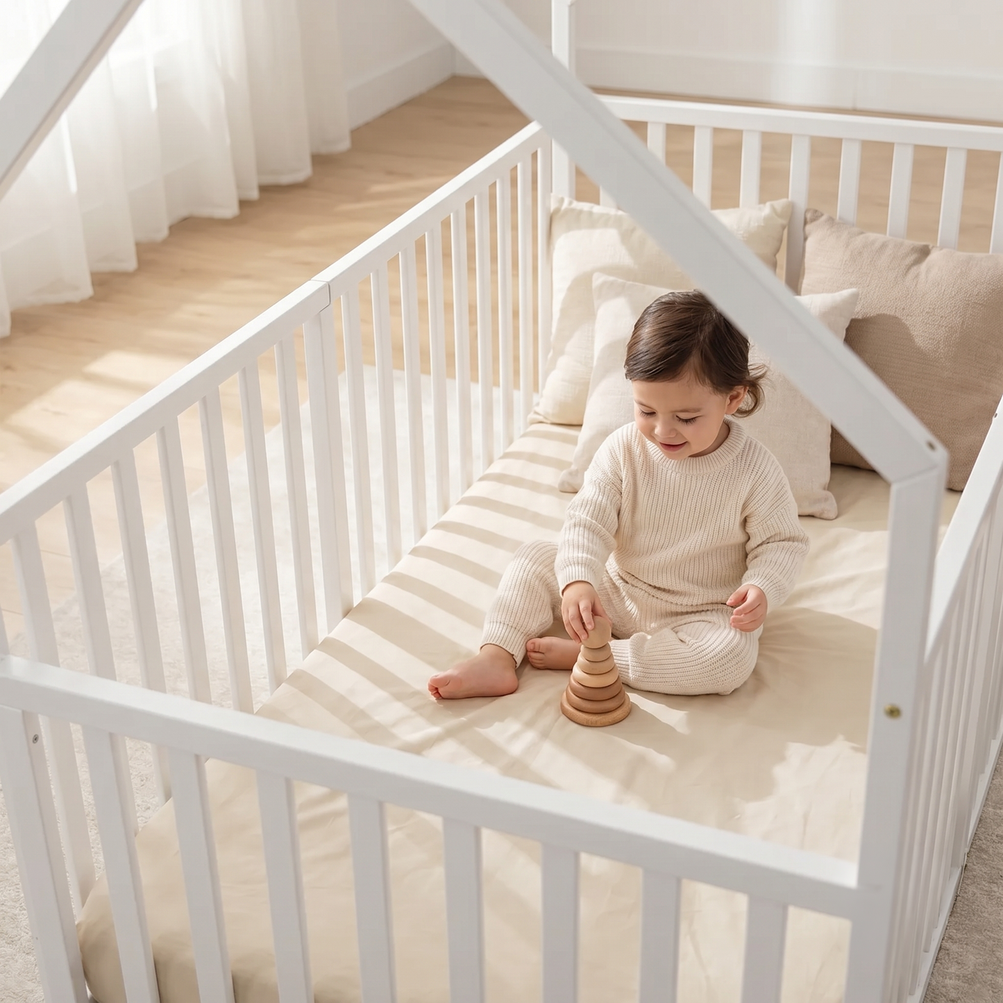 KAI HOUSE BED WITH HIGH RAILINGS