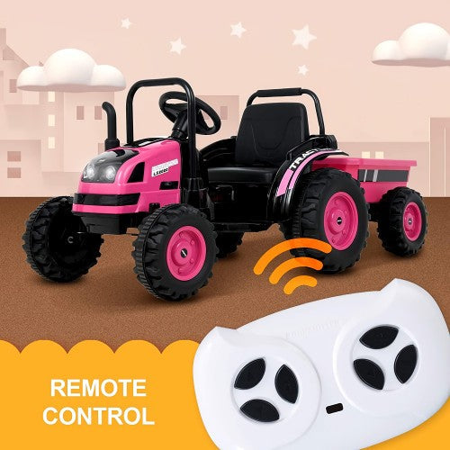 Voiture électrique pour enfants tracteur 6V 2026 avec télécommande et remorque détachable