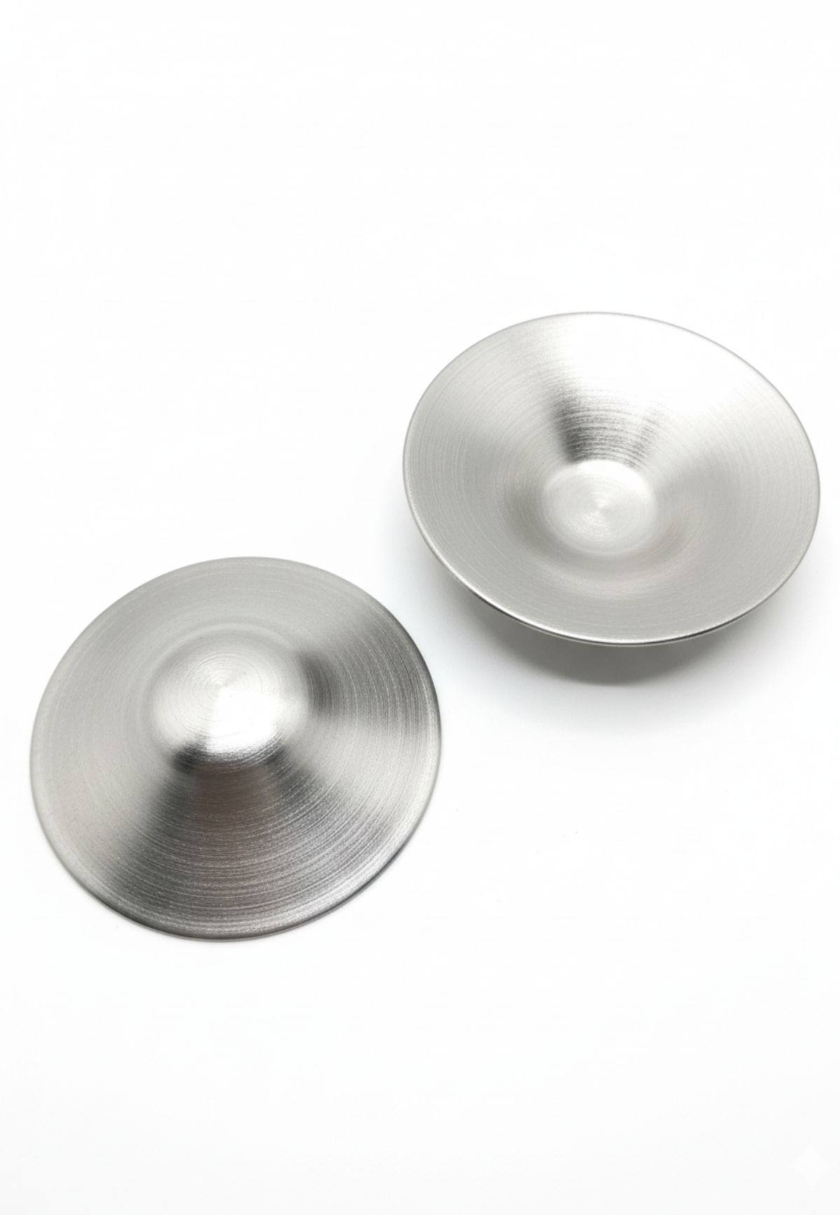999 Silver Nursing Cups with Silicone Rings