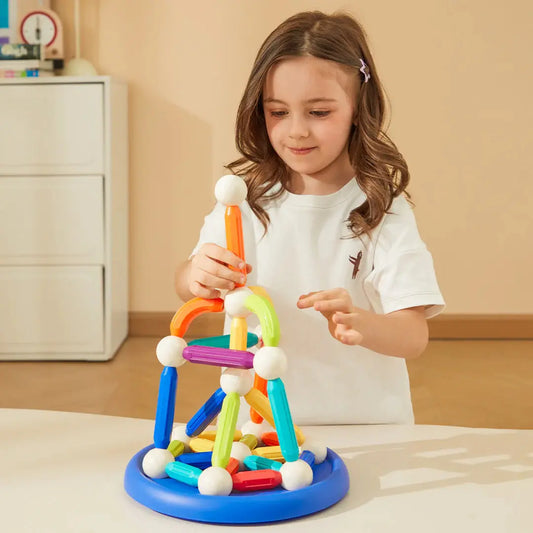 Rainbow Magnetic Building Stick 100P