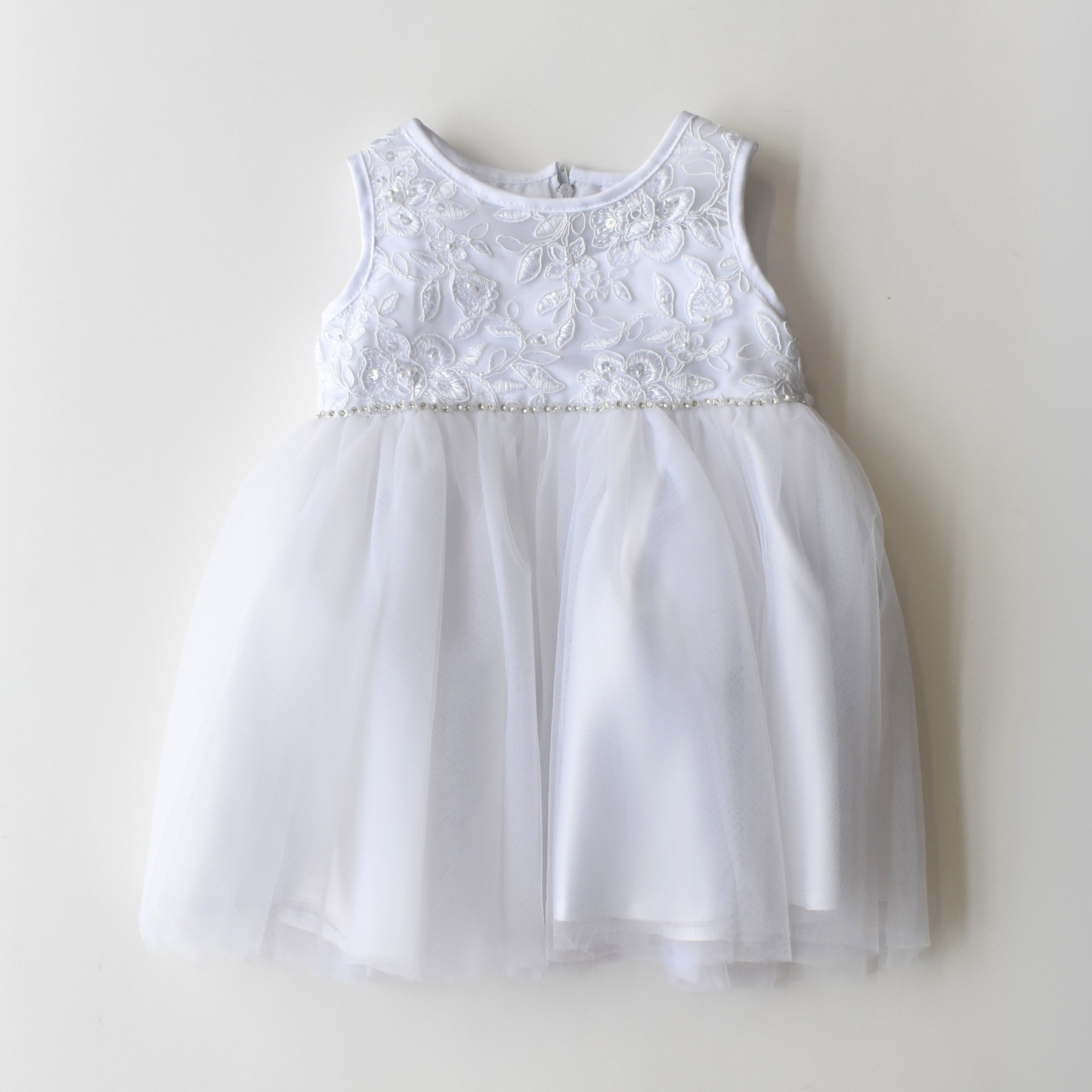 Robe de cérémonie bébé en dentelle illusion
