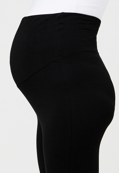 Organic Over-Bump 3/4 Maternity Leggings