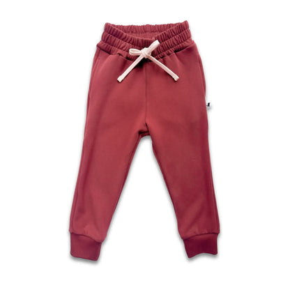 Pantalon de jogging en molleton de bambou pour bébés/enfants | Lilas poudré