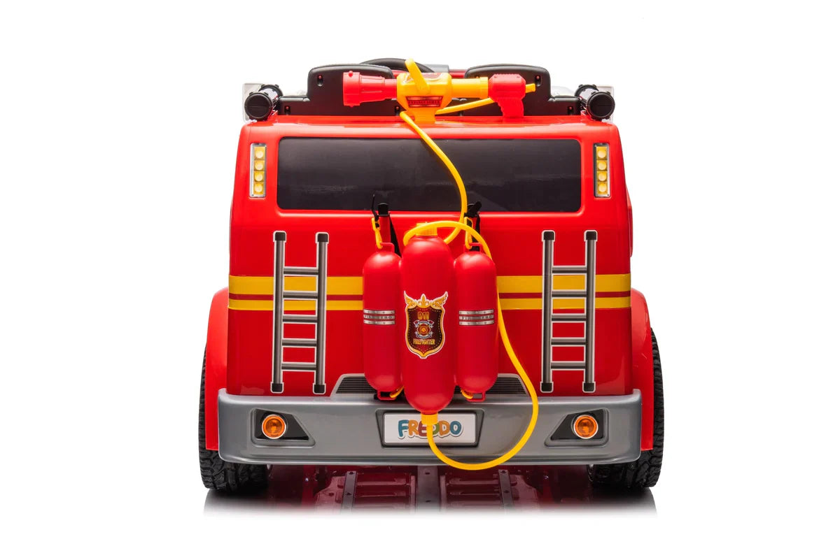 Camion de pompier 24V 2026, voiture électrique biplace pour enfants avec télécommande